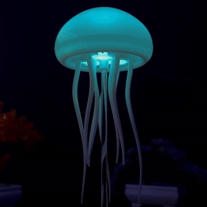 Lampara con forma de Medusa